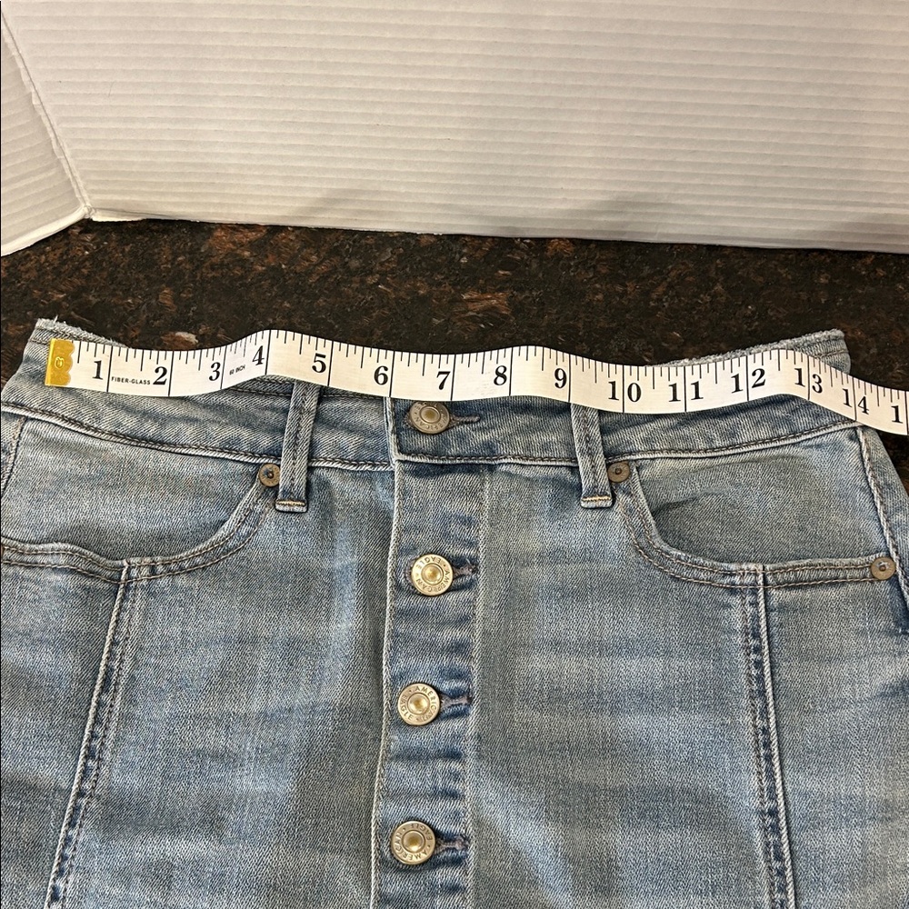 2018 American Eagle Button-Front Denim Skirt - image 7